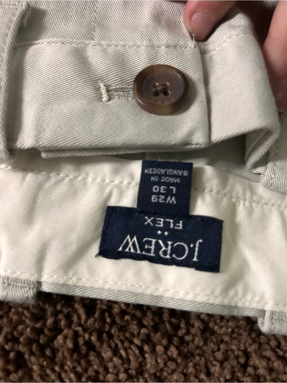 LOT OF 6 J. Crew Men's Chino Pants Bundle in Navy, Light Blue, Tan, Brown, Cream